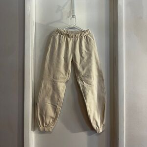 Cream Jogger Pants